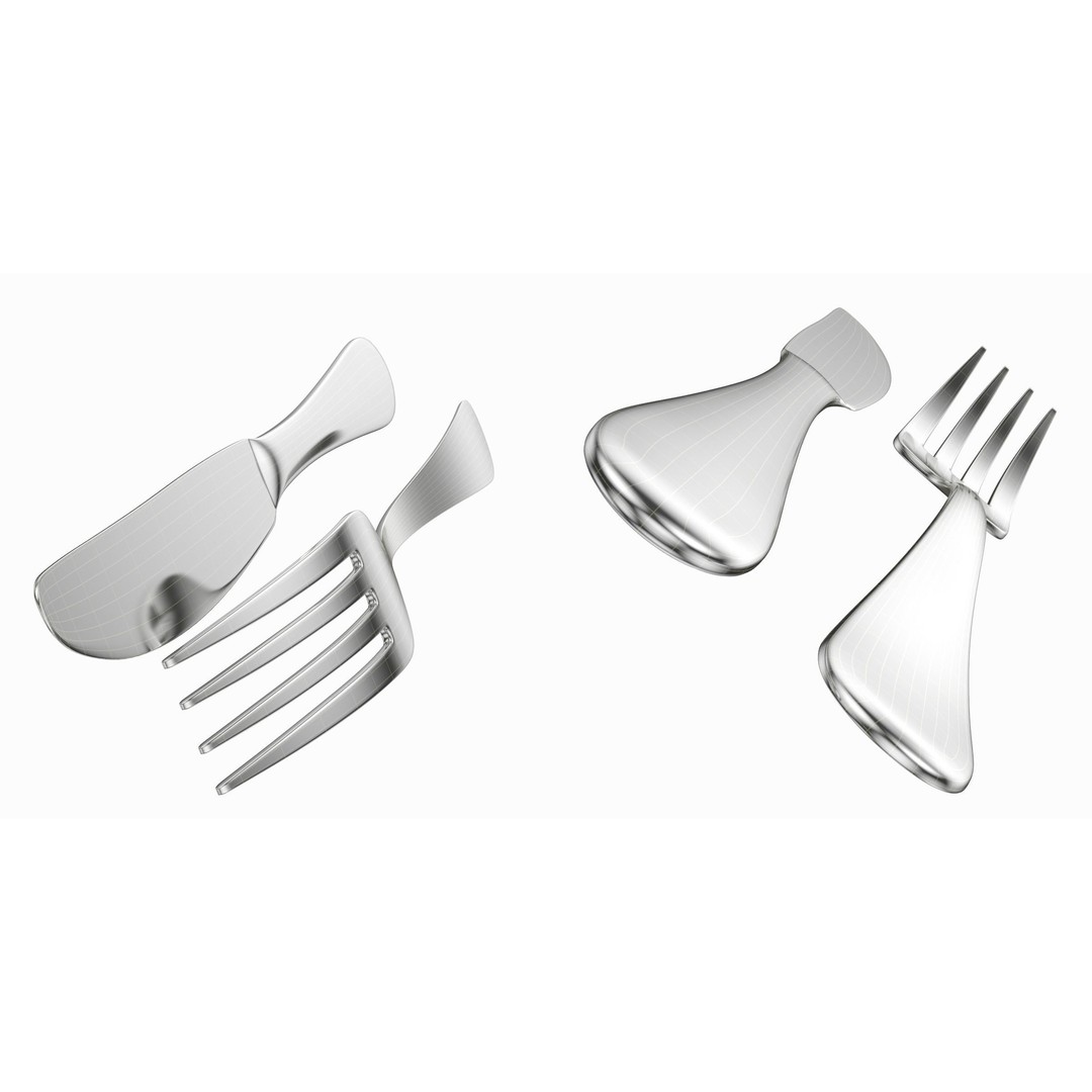 Generic Cutlery 3D Model – Photo-Realistic Collection, Game-Ready Formats - View 16
