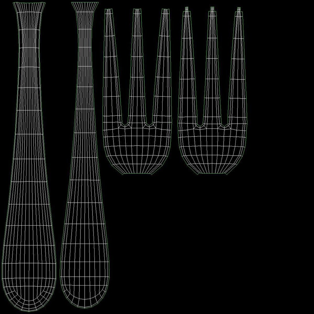 Generic Cutlery 3D Model – Photo-Realistic Collection, Game-Ready Formats - View 22