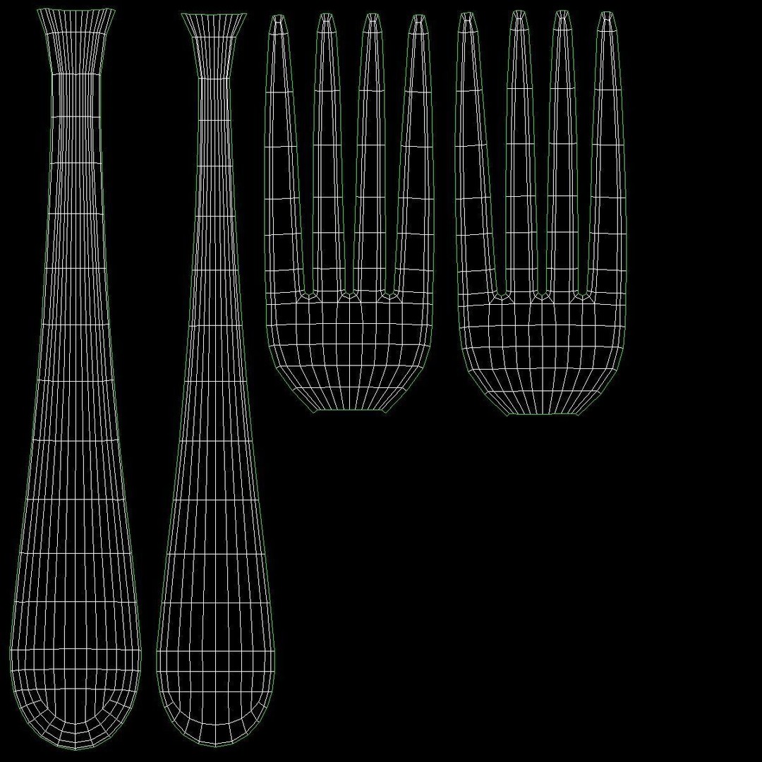 Generic Cutlery 3D Model – Photo-Realistic Collection, Game-Ready Formats - View 25