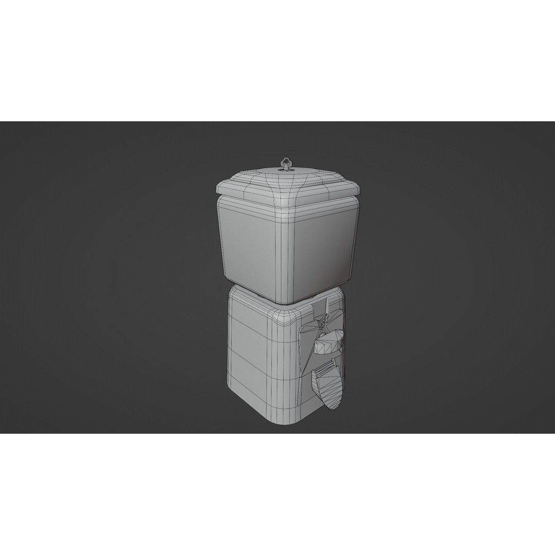 Vintage Gumball Machine 3D Model – Low Poly Game-Ready PBR Asset, FBX - View 26