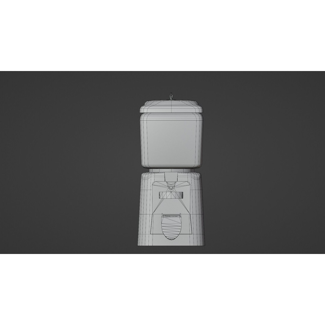 Vintage Gumball Machine 3D Model – Low Poly Game-Ready PBR Asset, FBX - View 28