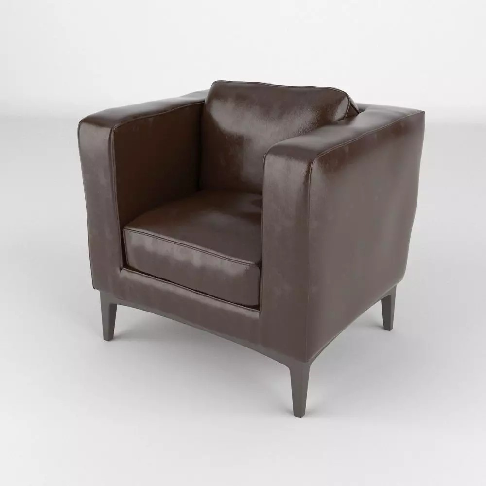 Armchair 003 3D Model – High-Res Lounge Chair with PBR Textures, FBX, OBJ - View 2