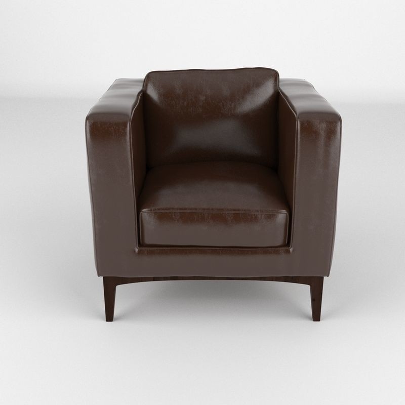 Armchair 003 3D Model – High-Res Lounge Chair with PBR Textures, FBX, OBJ - View 3