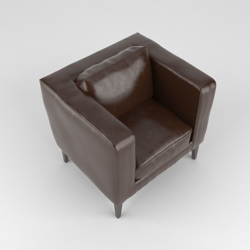 Armchair 003 3D Model – High-Res Lounge Chair with PBR Textures, FBX, OBJ - View 6