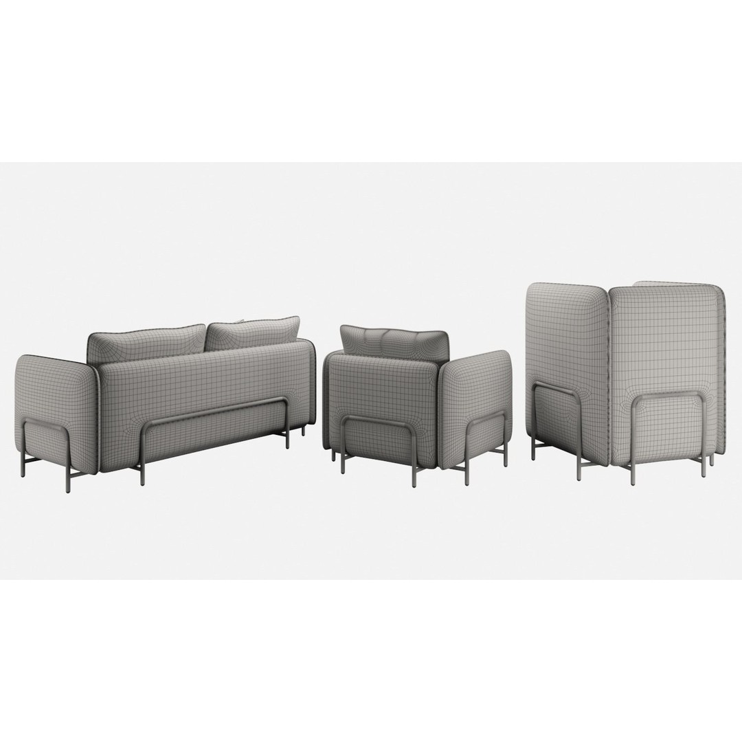 Koskela Jacob Armchair 3D Model – High Poly Sofa with PBR Textures, FBX