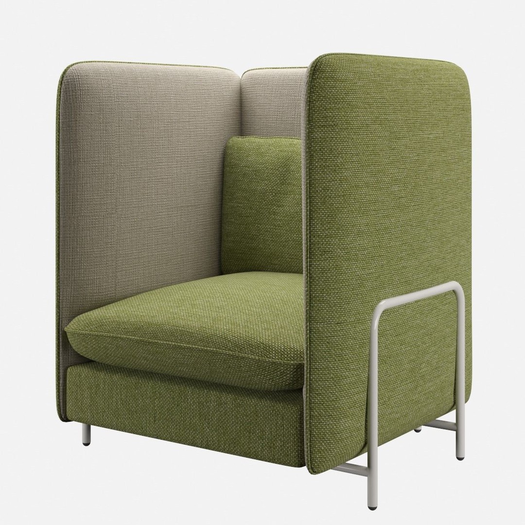 Koskela Jacob Armchair 3D Model – High Poly Sofa with PBR Textures, FBX - View 9