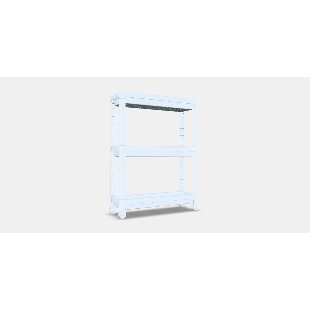 VESKEN Trolley 1 3D Model – Modern Storage Organizer, FBX