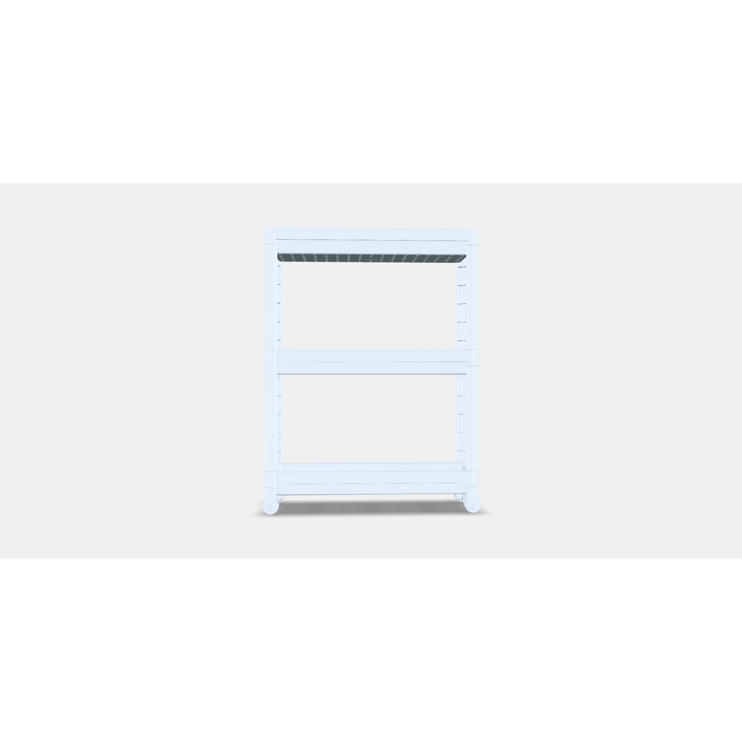 VESKEN Trolley 1 3D Model – Modern Storage Organizer, FBX - View 15