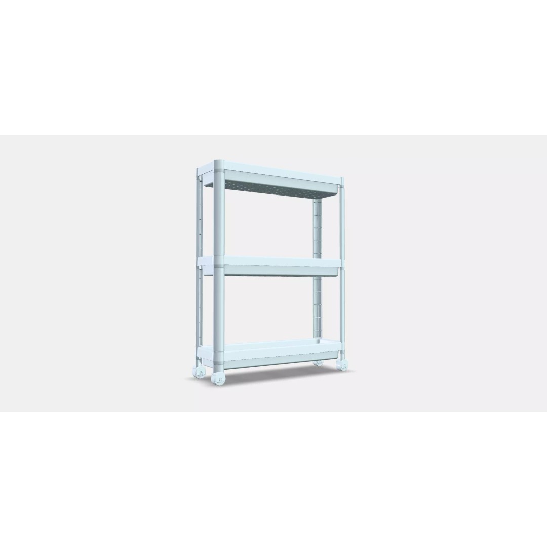 VESKEN Trolley 1 3D Model – Modern Storage Organizer, FBX - View 2