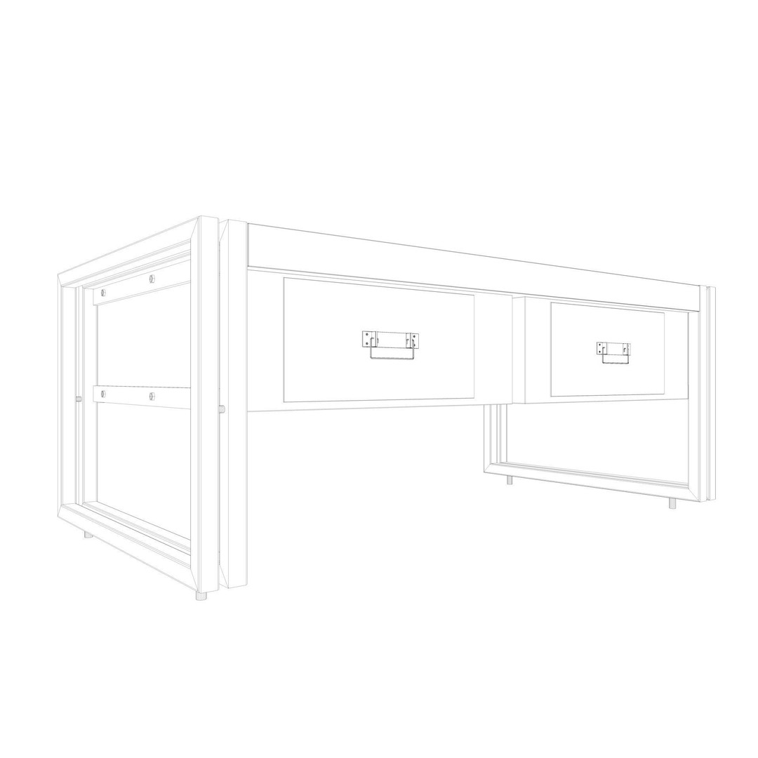Loft Coffee Table 3D Model – Low Poly Furniture Asset, FBX, Blender - View 13