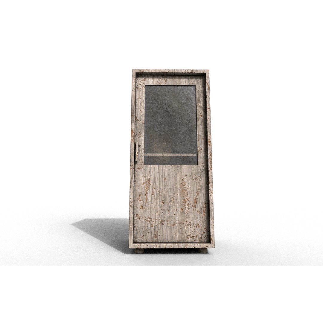 Old Modern Furniture 3D Model – Low Poly PBR Asset for Games & Archviz - View 10