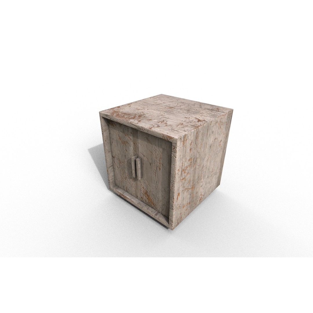 Old Modern Furniture 3D Model – Low Poly PBR Asset for Games & Archviz - View 12