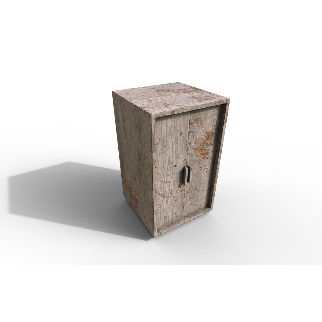 Old Modern Furniture 3D Model – Low Poly PBR Asset for Games & Archviz - View 4