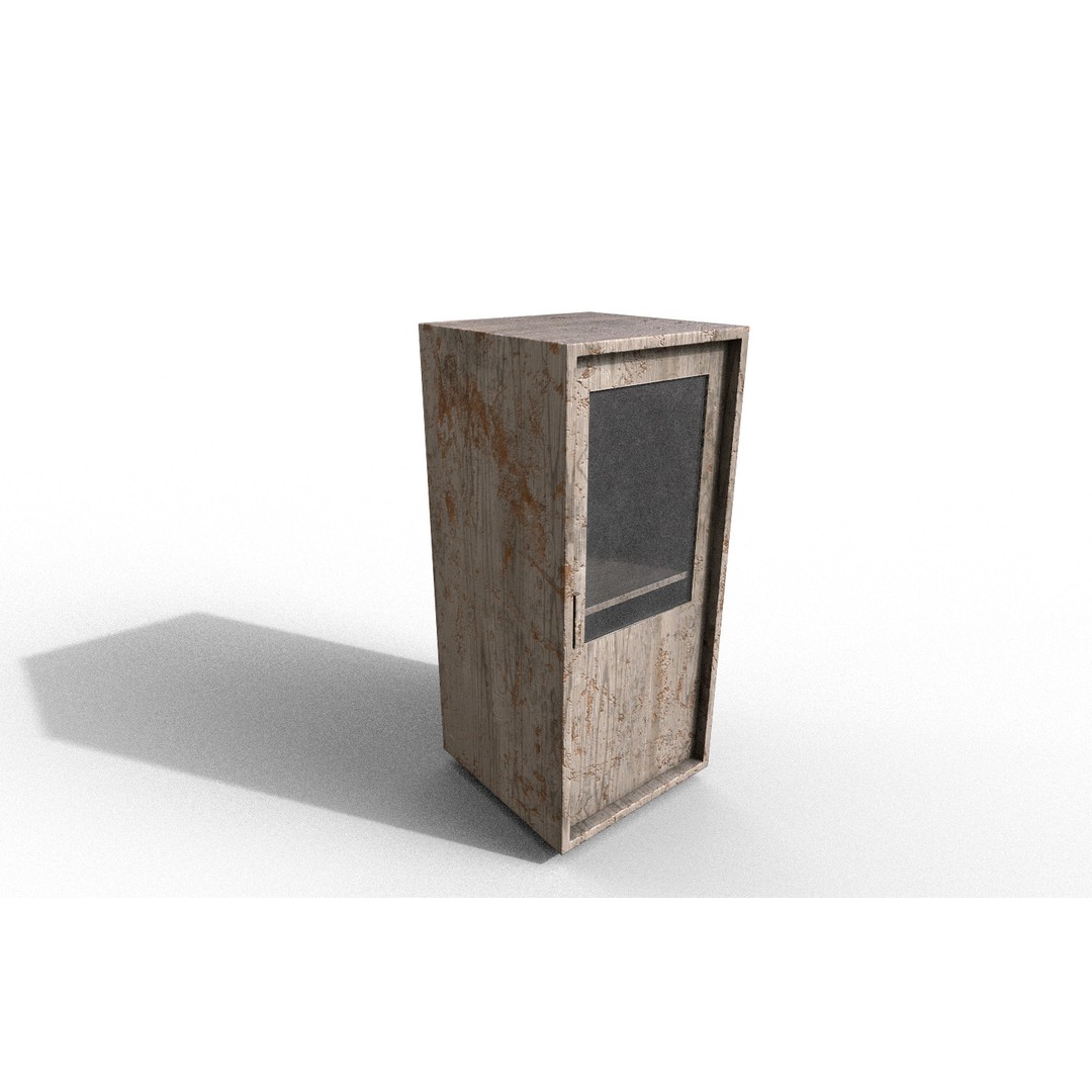 Old Modern Furniture 3D Model – Low Poly PBR Asset for Games & Archviz - View 6