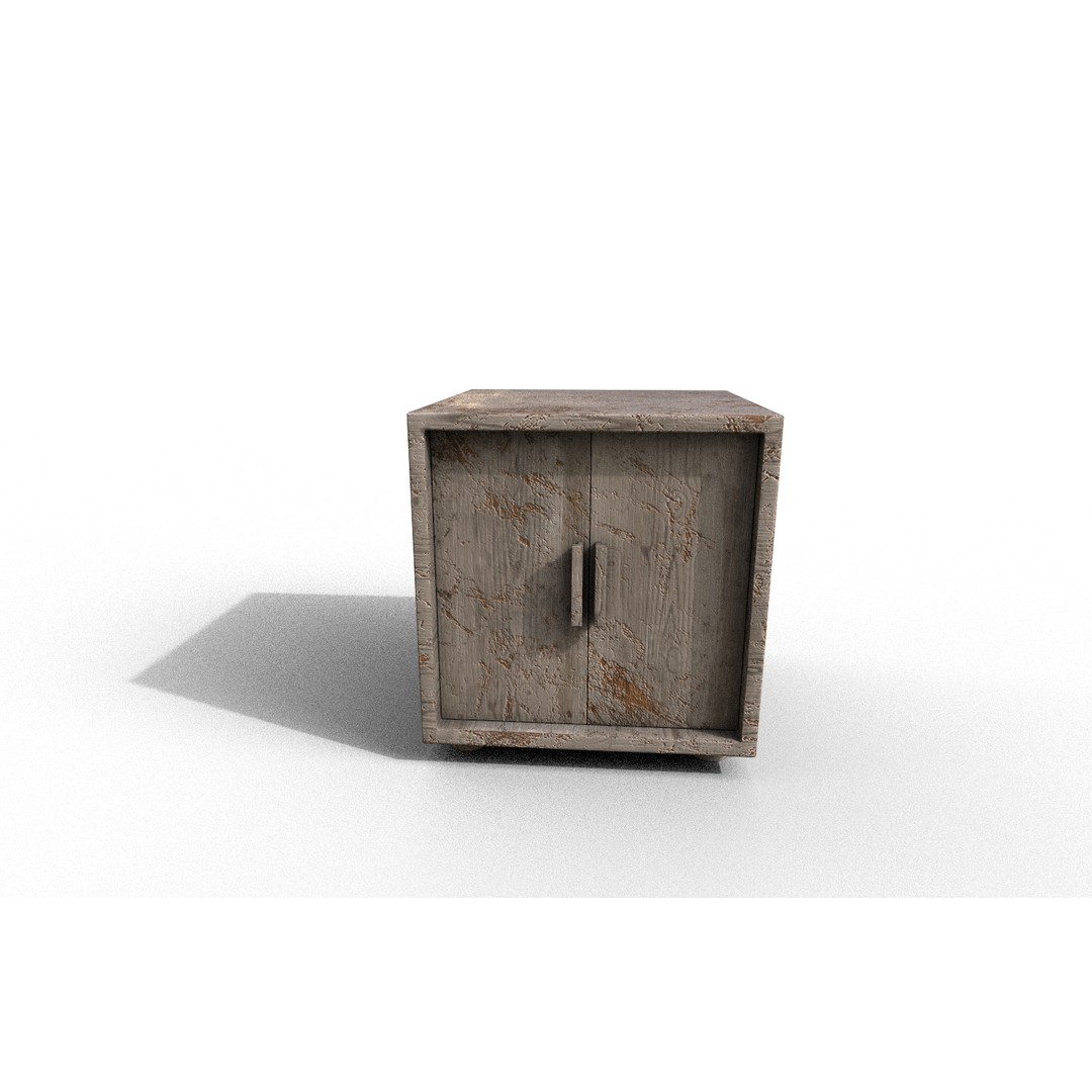 Old Modern Furniture 3D Model – Low Poly PBR Asset for Games & Archviz - View 7