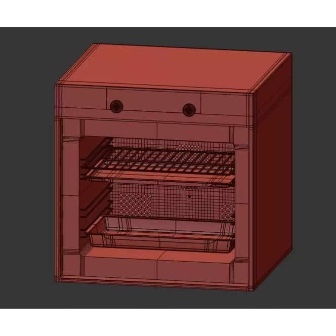 Asko Kitchen Appliance 3D Model – High Poly Oven, FBX, OBJ - View 5