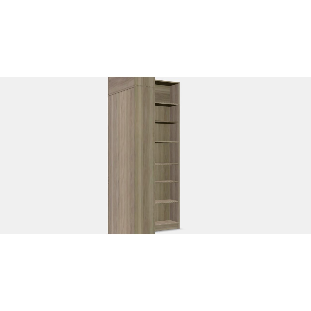 BILLY Bookcase 3D Model – Low Poly Corner Combination with PBR Textures - View 10