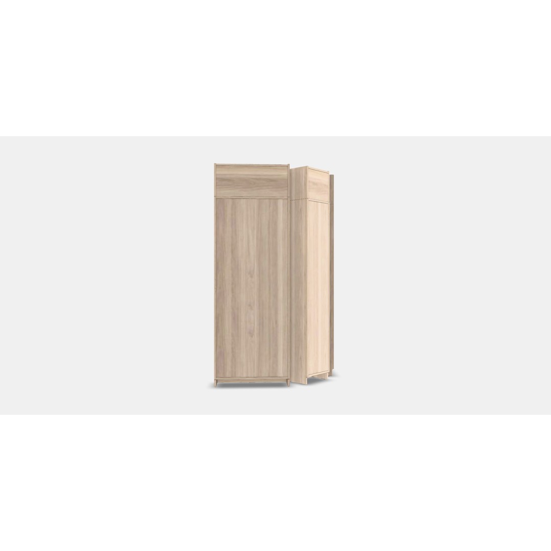 BILLY Bookcase 3D Model – Low Poly Corner Combination with PBR Textures - View 15