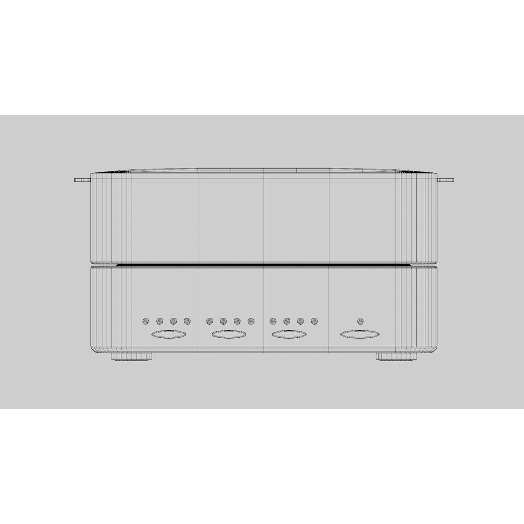 Modern Toaster 3D Model – High Poly PBR Kitchen Appliance, FBX - View 9