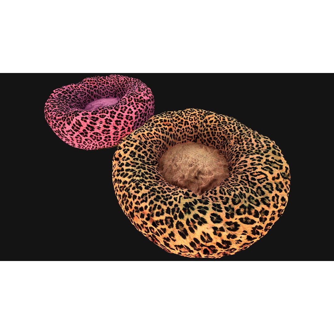 Stylized Pet Bed 3D Model – Low Poly Game Asset, PBR Textures, FBX - View 10
