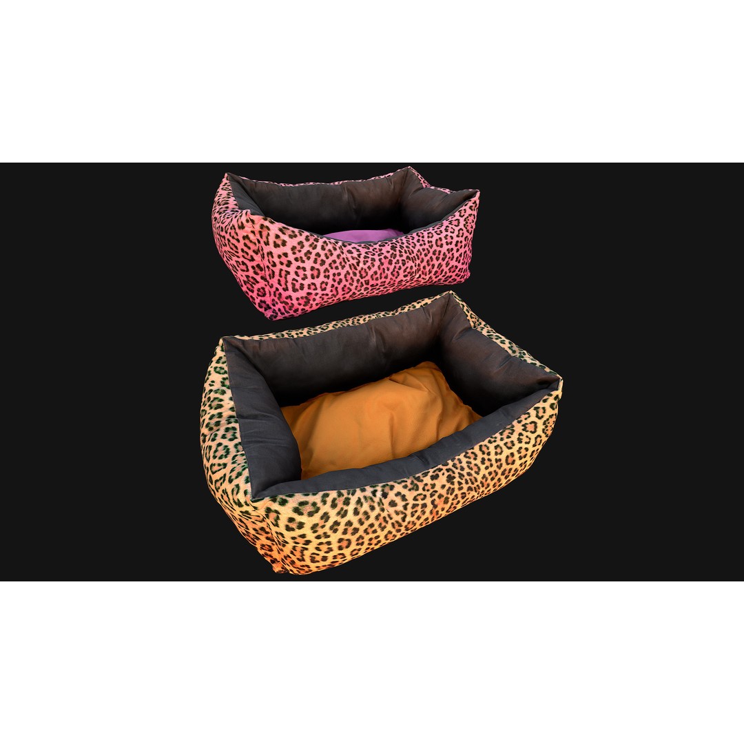 Stylized Pet Bed 3D Model – Low Poly Game Asset, PBR Textures, FBX - View 27