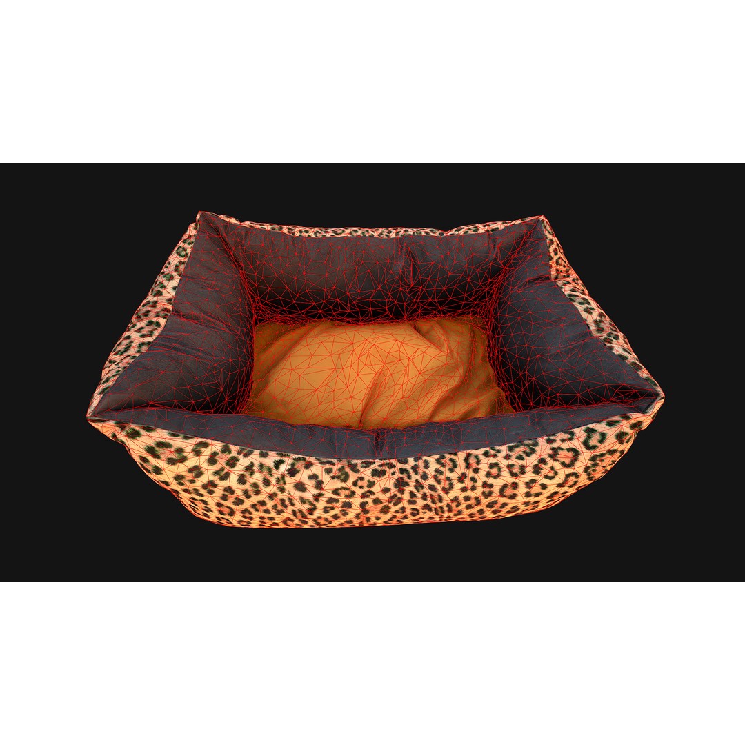 Stylized Pet Bed 3D Model – Low Poly Game Asset, PBR Textures, FBX - View 28