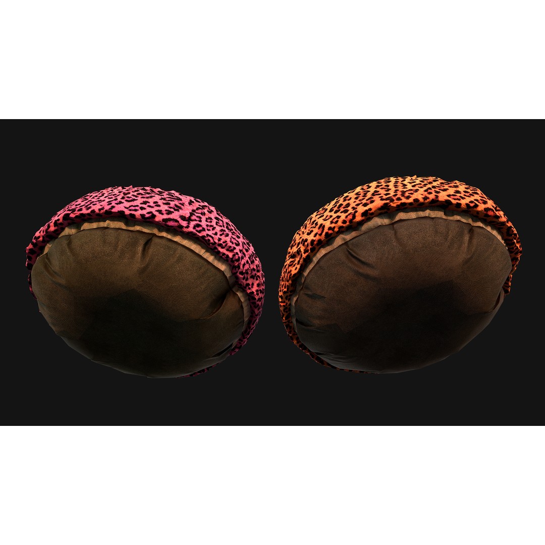 Stylized Pet Bed 3D Model – Low Poly Game Asset, PBR Textures, FBX - View 34
