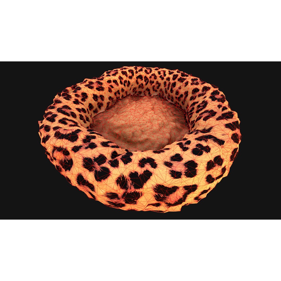 Stylized Pet Bed 3D Model – Low Poly Game Asset, PBR Textures, FBX - View 41