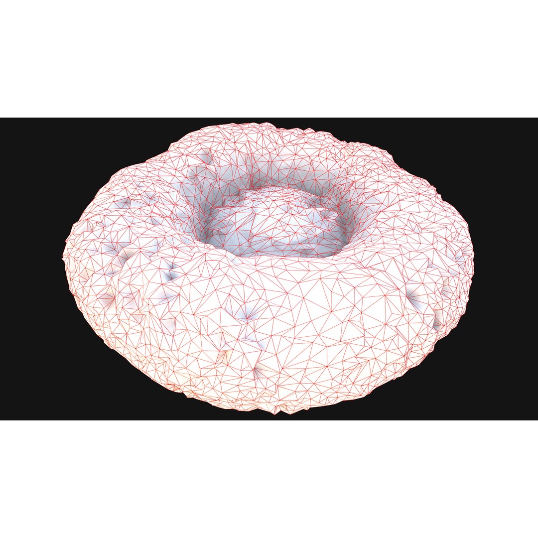 Stylized Pet Bed 3D Model – Low Poly Game Asset, PBR Textures, FBX - View 46