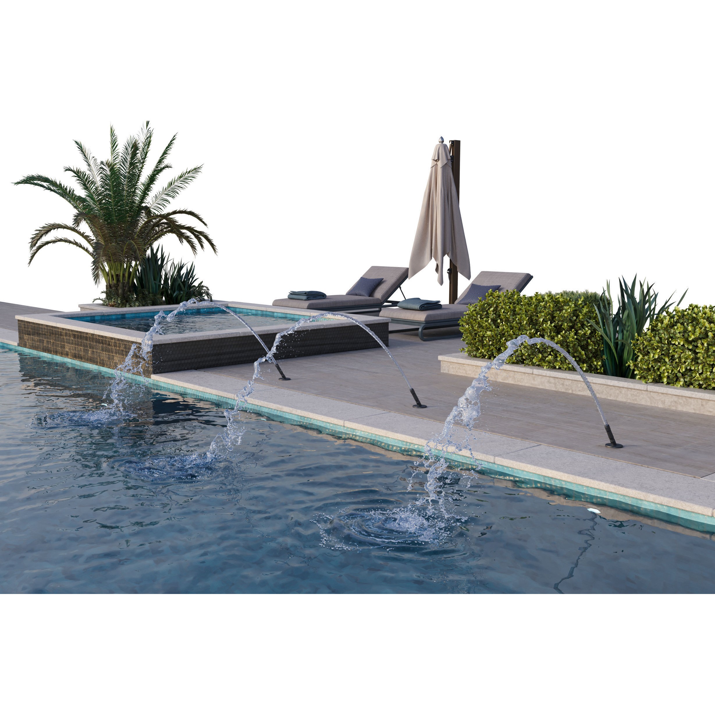 Swimming Pool - Game-Ready 3D Model - View 11