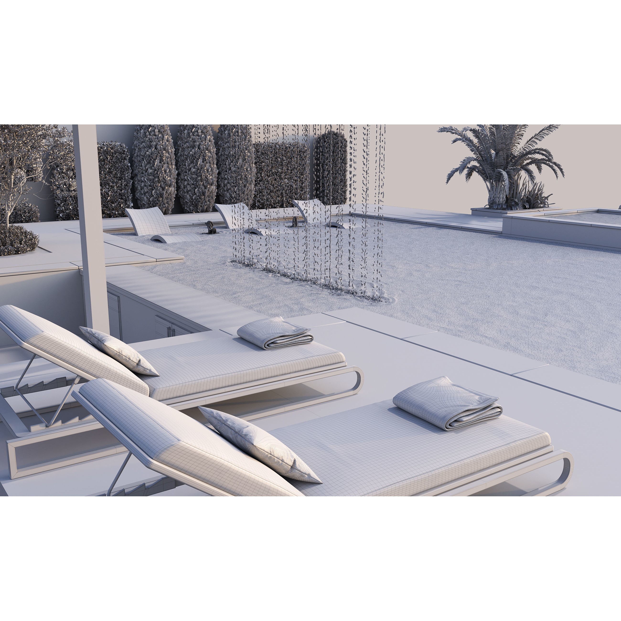 Swimming Pool - Game-Ready 3D Model - View 27