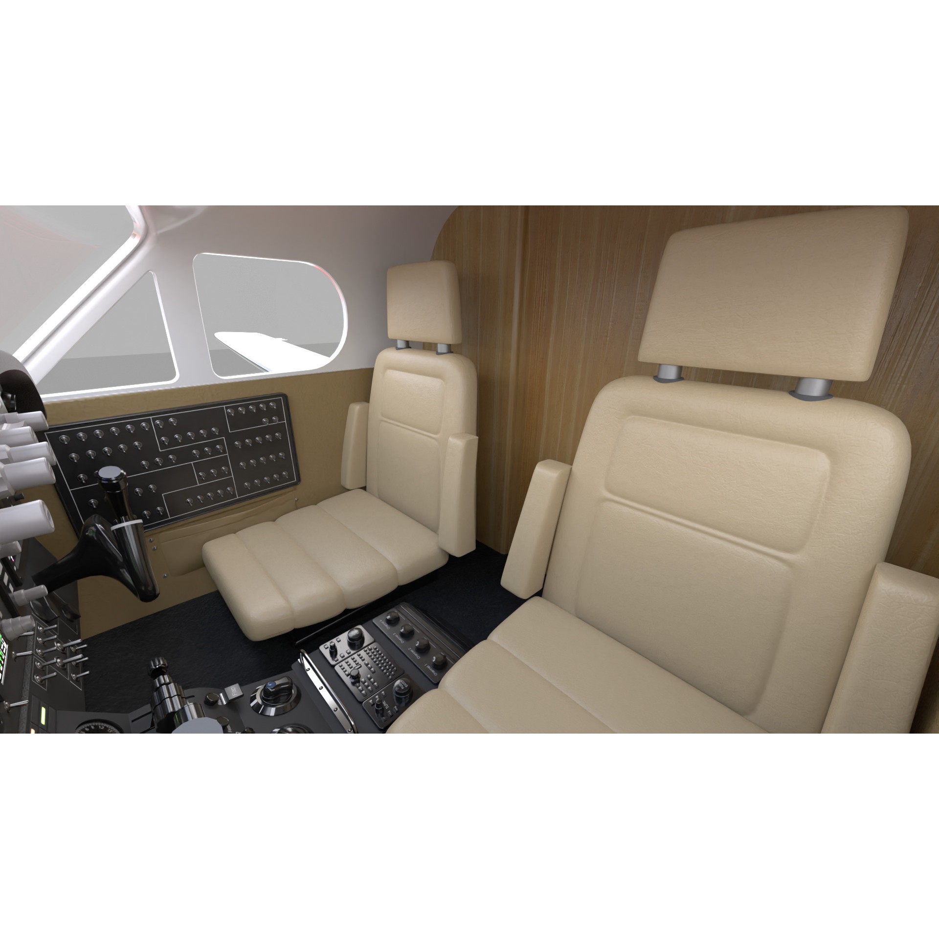 Beechcraft King Air 200 - Game-Ready 3D Model - View 17
