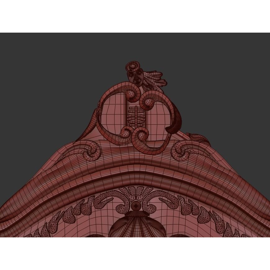 Vittorio Grifoni Vintage Cabinet 3D Model – Antique Wood Furniture, Vray - View 15