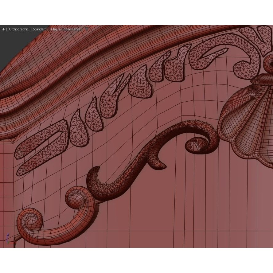 Vittorio Grifoni Vintage Cabinet 3D Model – Antique Wood Furniture, Vray - View 16