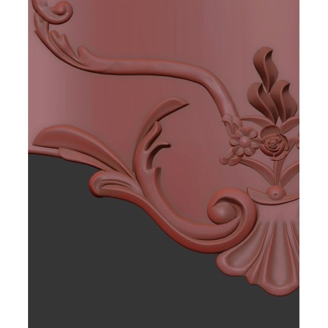 Vittorio Grifoni Vintage Cabinet 3D Model – Antique Wood Furniture, Vray - View 9