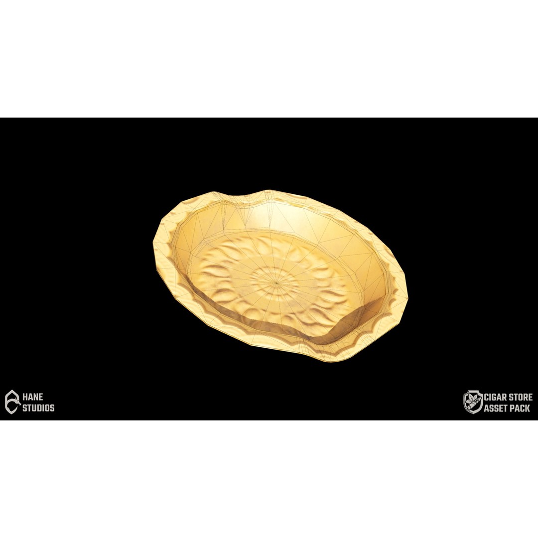 Vintage Ashtray 3D Model – Low Poly Game-Ready Asset, FBX - View 23
