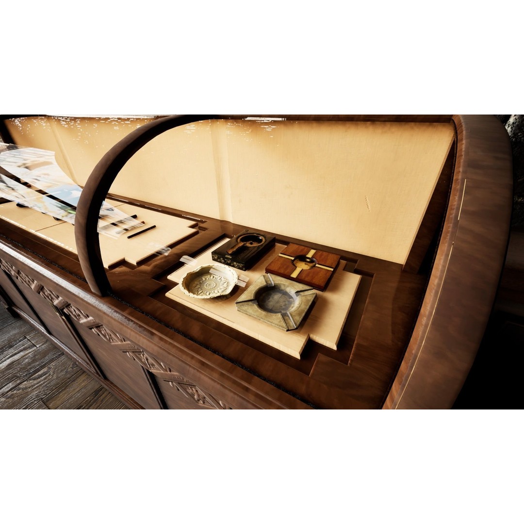 Vintage Ashtray 3D Model – Low Poly Game-Ready Asset, FBX - View 31