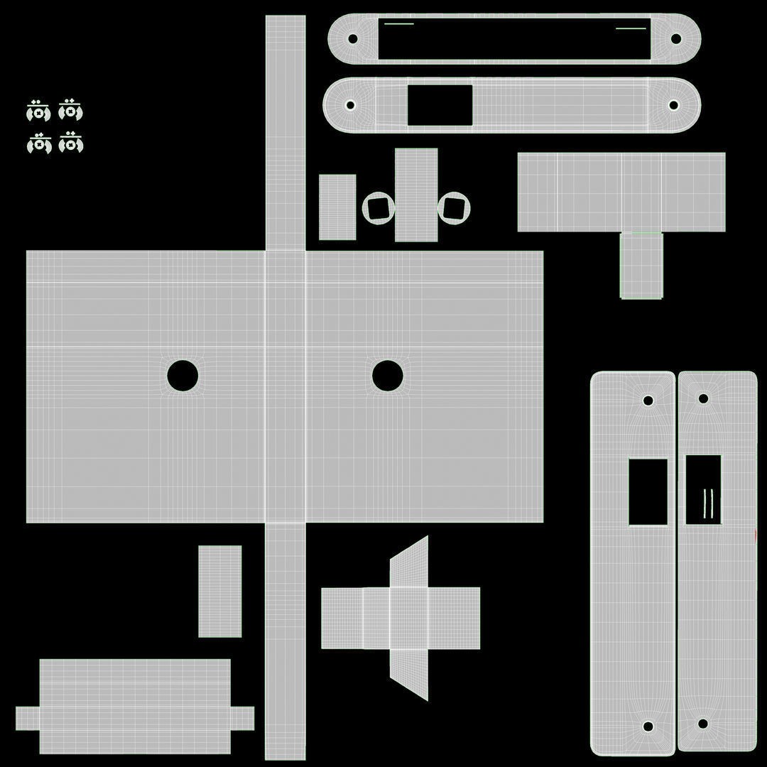 Classic Door Handle 3D Model – High Poly PBR Asset, FBX & OBJ - View 31