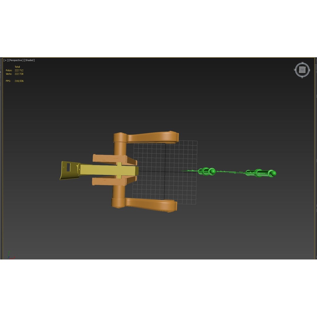Classic Door Handle 3D Model – High Poly PBR Asset, FBX & OBJ - View 35