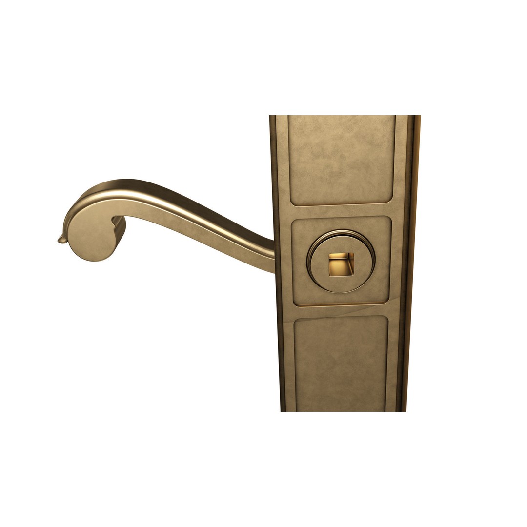 Classic Door Handle 3D Model – High Poly PBR Asset, FBX & OBJ - View 8
