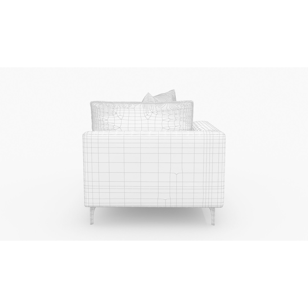 Belgraves Chaise Longue 3D Model – Elegant Sofa, PBR Textures, FBX - View 12