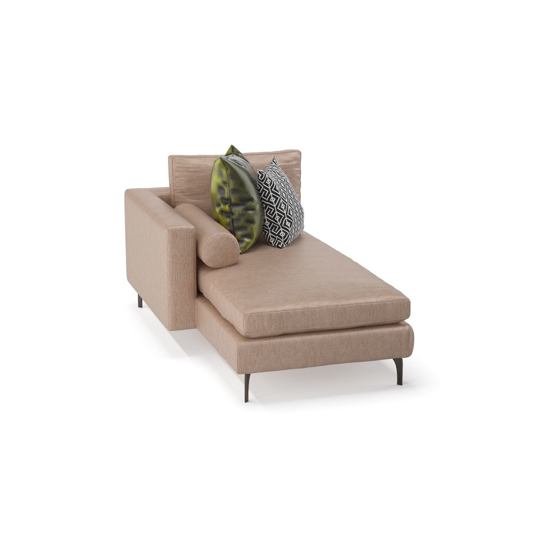 Belgraves Chaise Longue 3D Model – Elegant Sofa, PBR Textures, FBX - View 15
