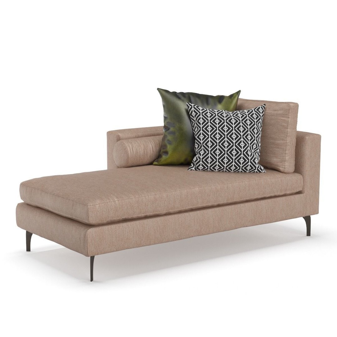 Belgraves Chaise Longue 3D Model – Elegant Sofa, PBR Textures, FBX - View 36