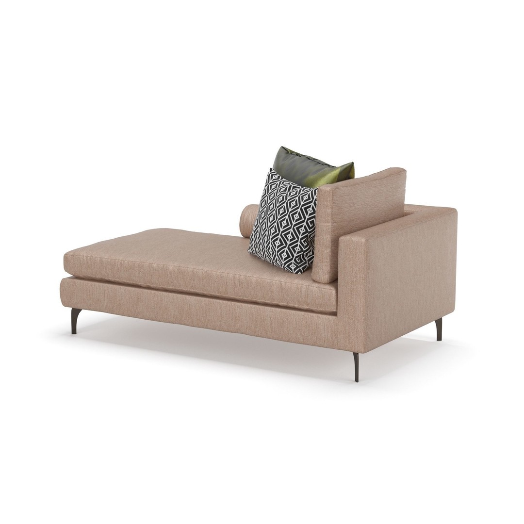 Belgraves Chaise Longue 3D Model – Elegant Sofa, PBR Textures, FBX - View 4