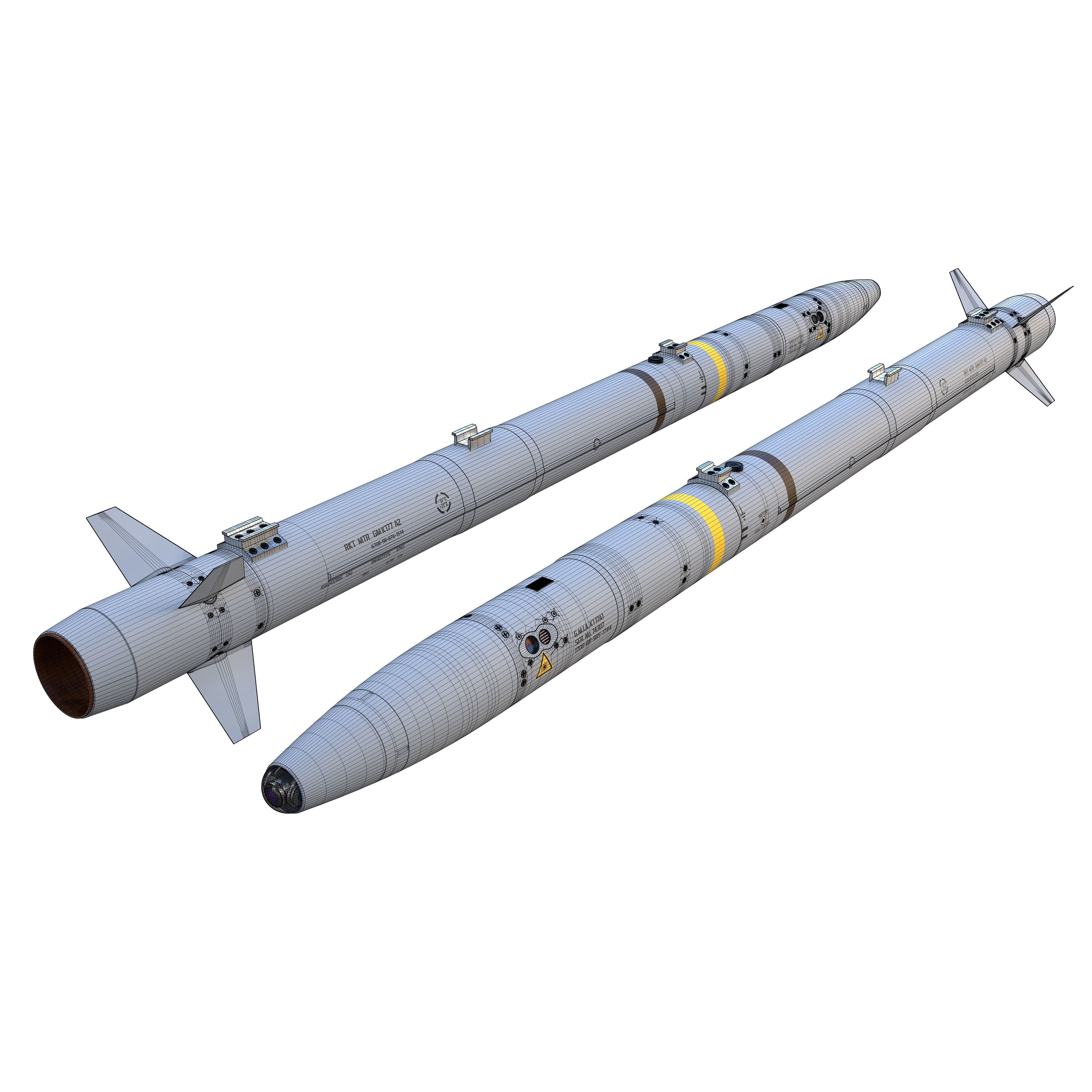AIM-132 ASRAAM - Game-Ready 3D Model