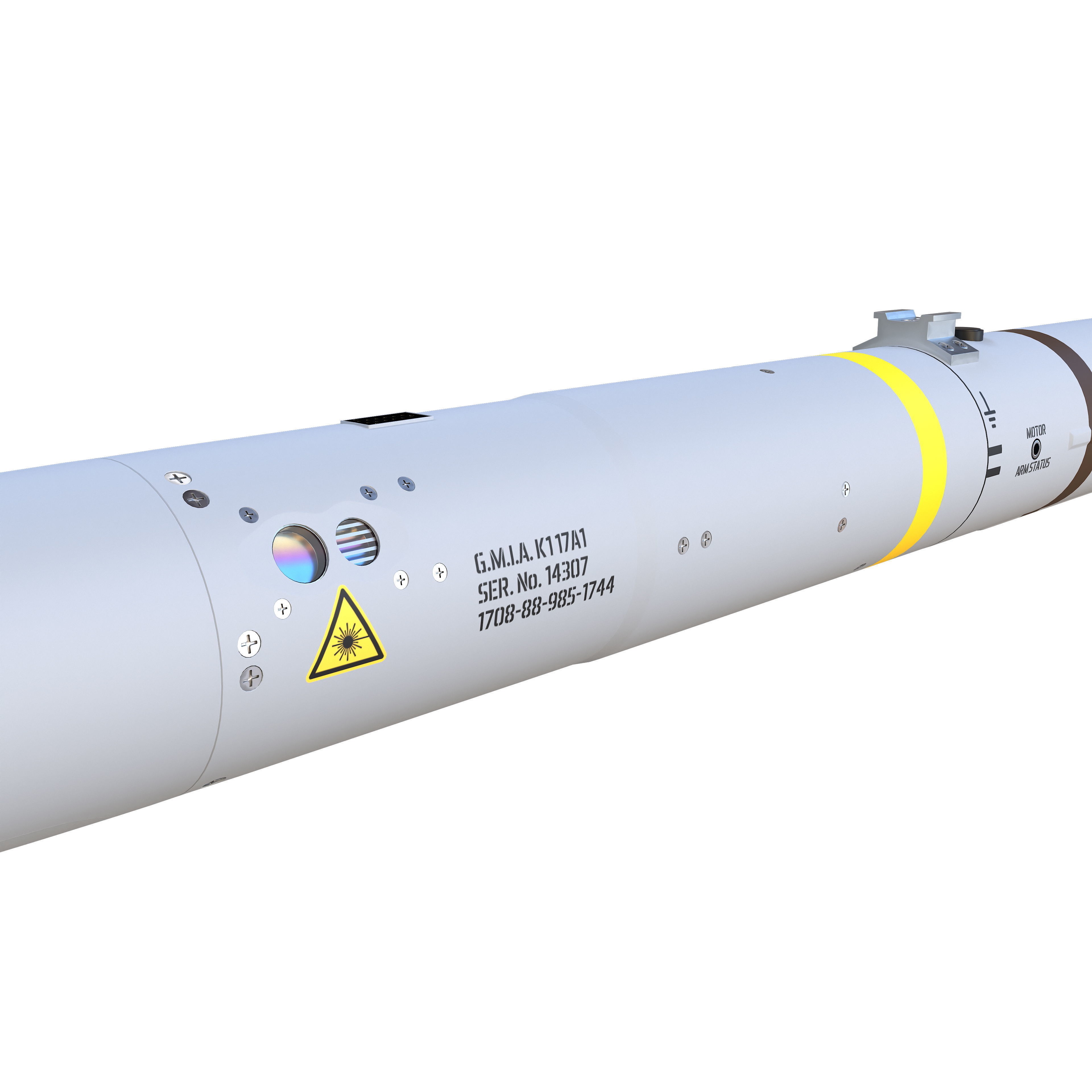 AIM-132 ASRAAM - Game-Ready 3D Model - View 14