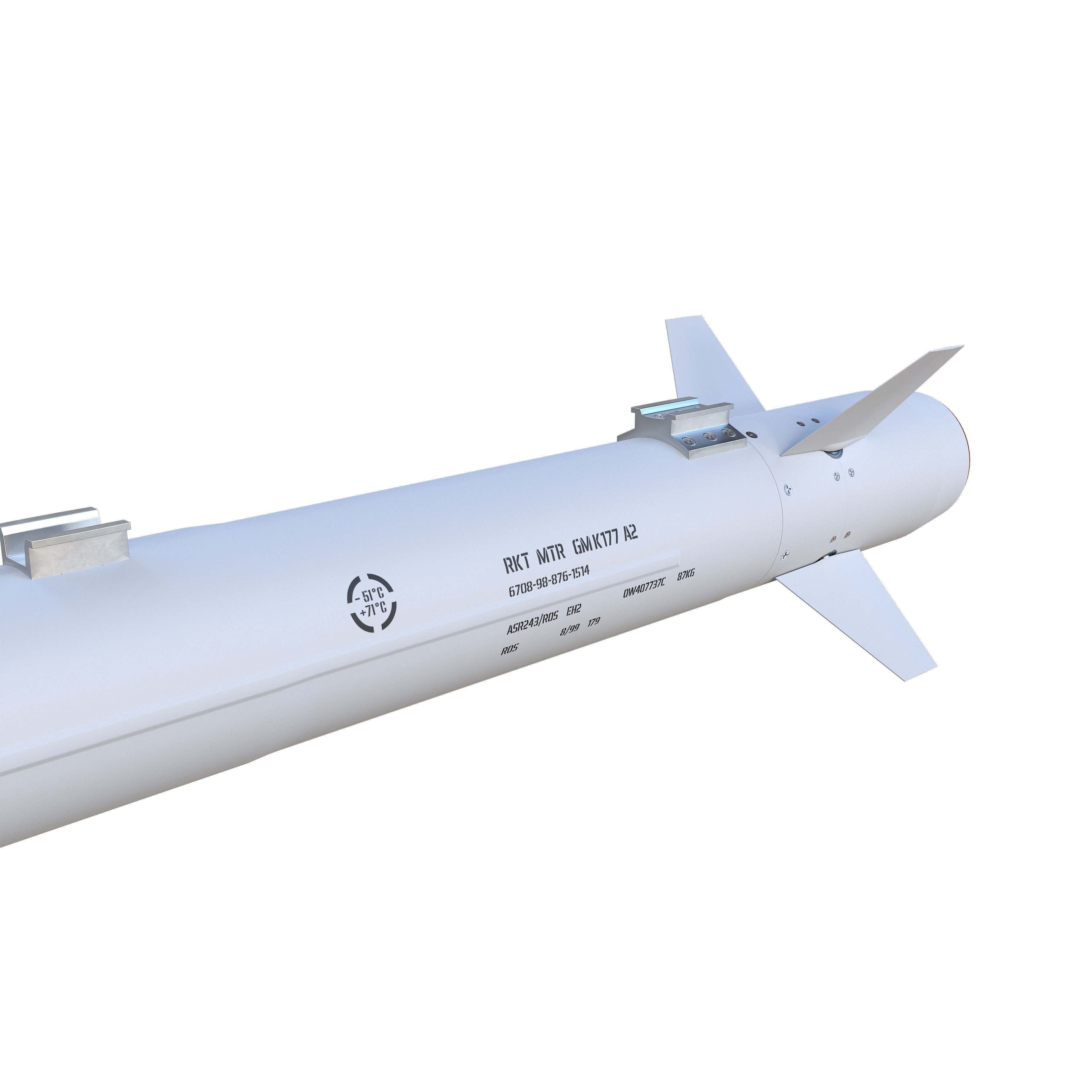AIM-132 ASRAAM - Game-Ready 3D Model - View 16