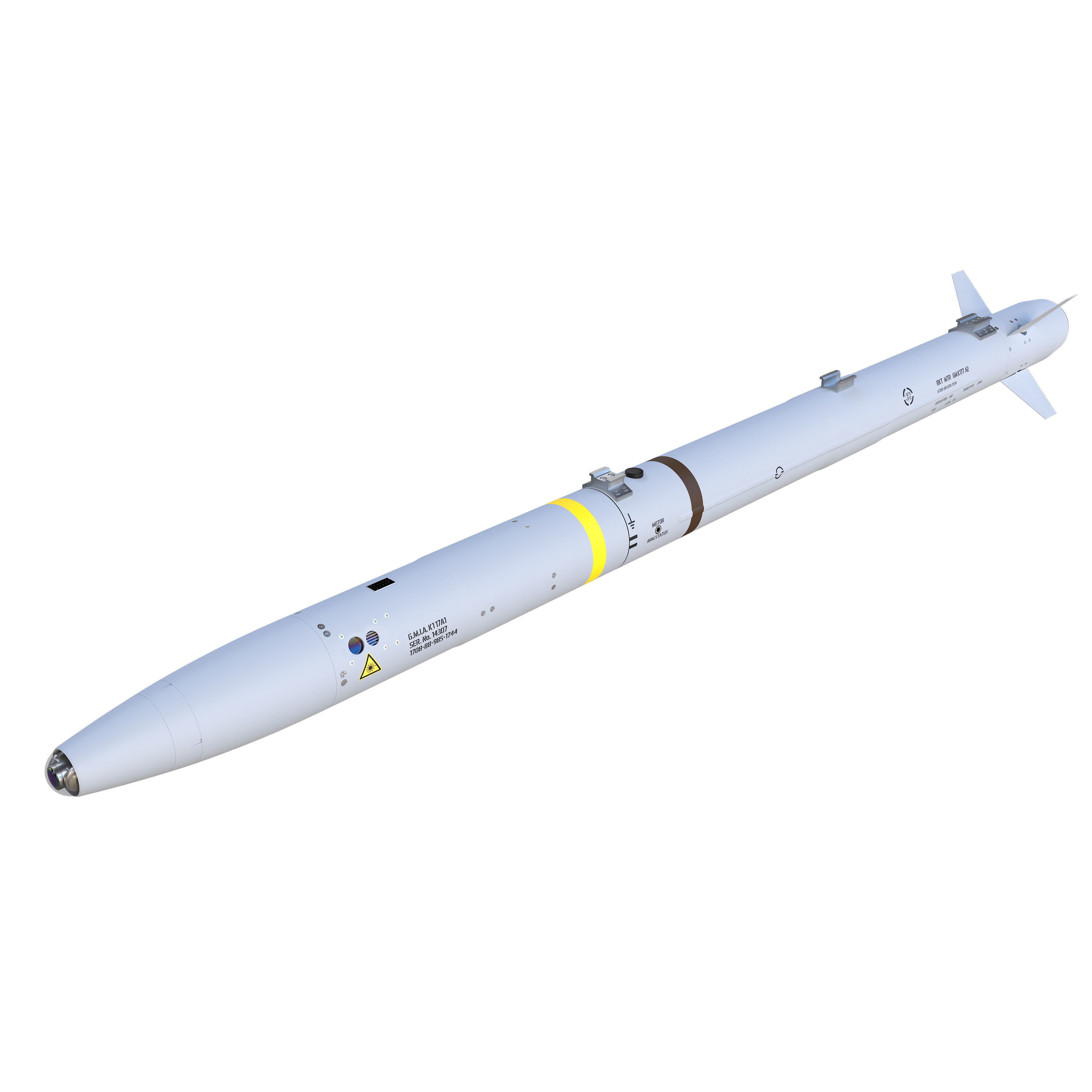 AIM-132 ASRAAM - Game-Ready 3D Model - View 3