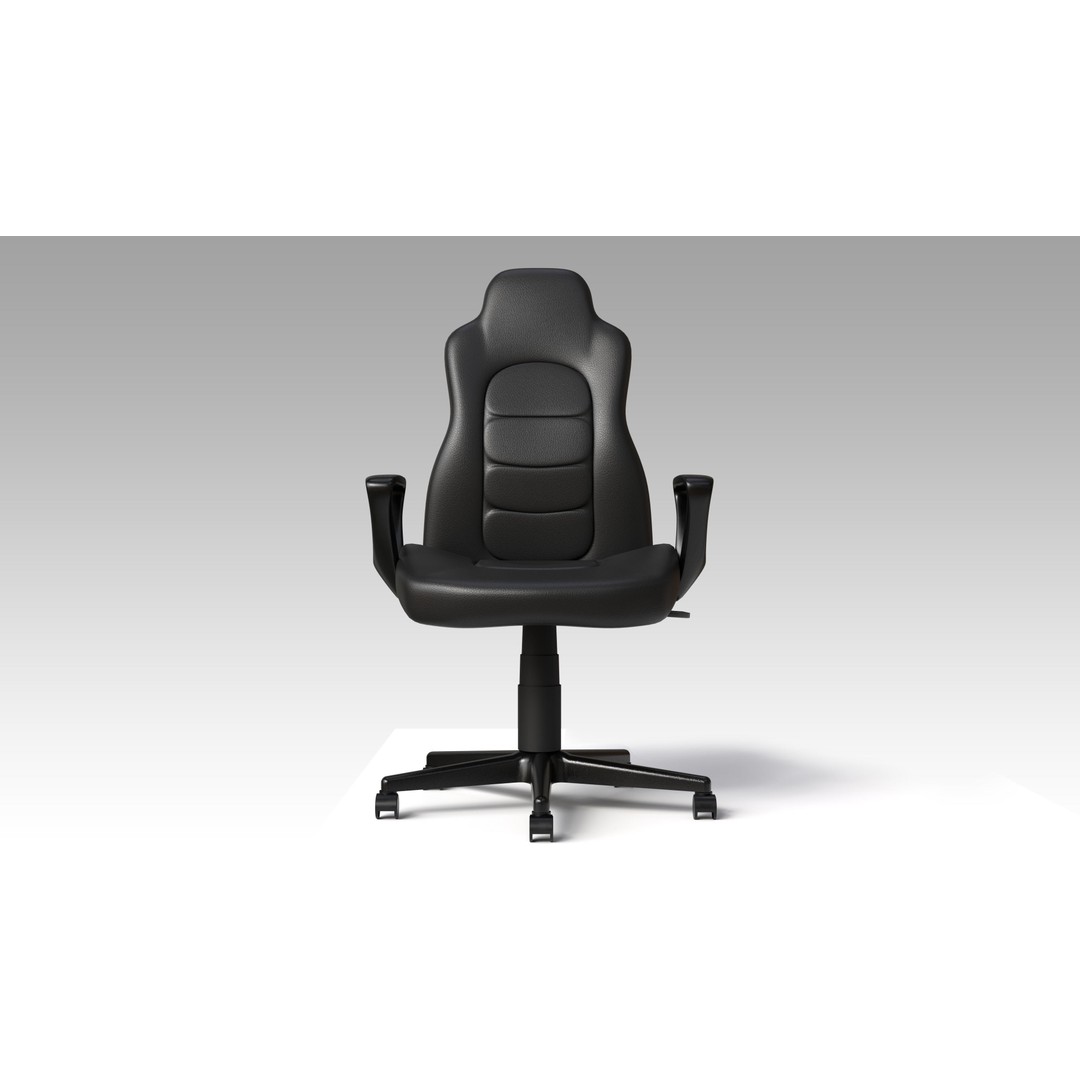 Office Chairs Set 3D Model – Low Poly Game Ready Asset, FBX, OBJ - View 12