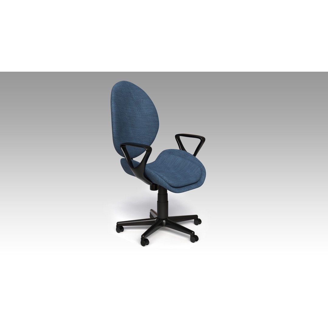 Office Chairs Set 3D Model – Low Poly Game Ready Asset, FBX, OBJ - View 15